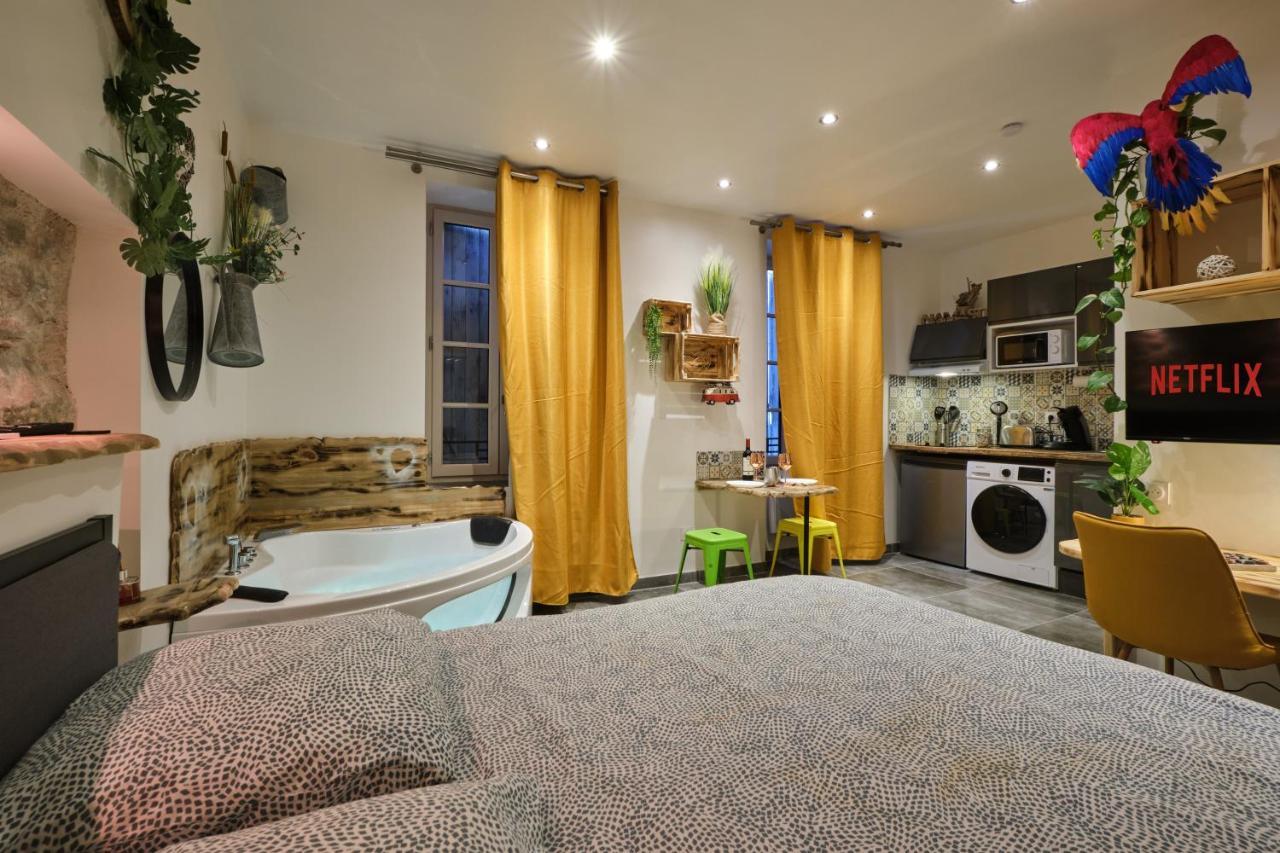 Place Carnot - Studio Tout Equipe Avec Jacuzzi Proche Toutes Commodites カルカソンヌ エクステリア 写真